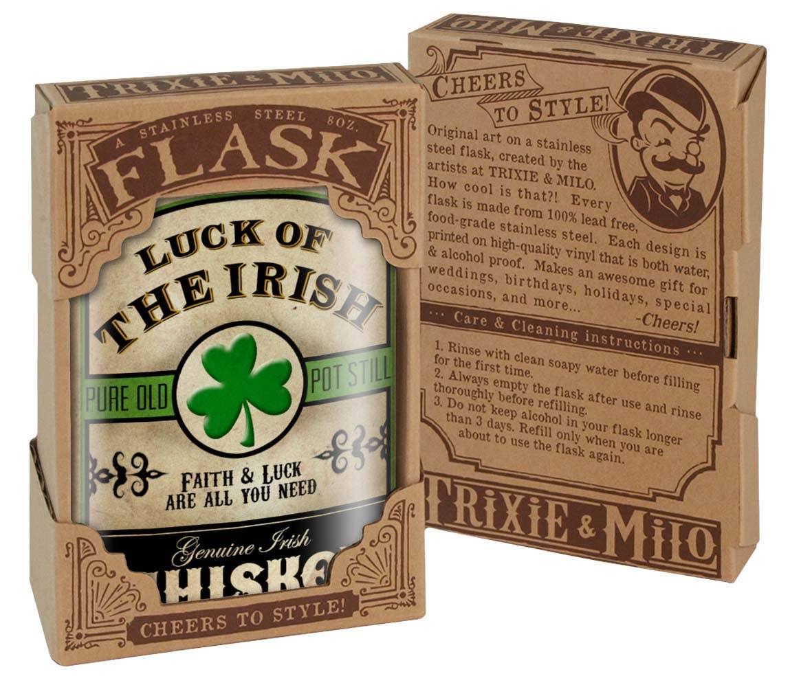 Lucky Jack - Flask - Luck of The Irish, St. Patrick's Day