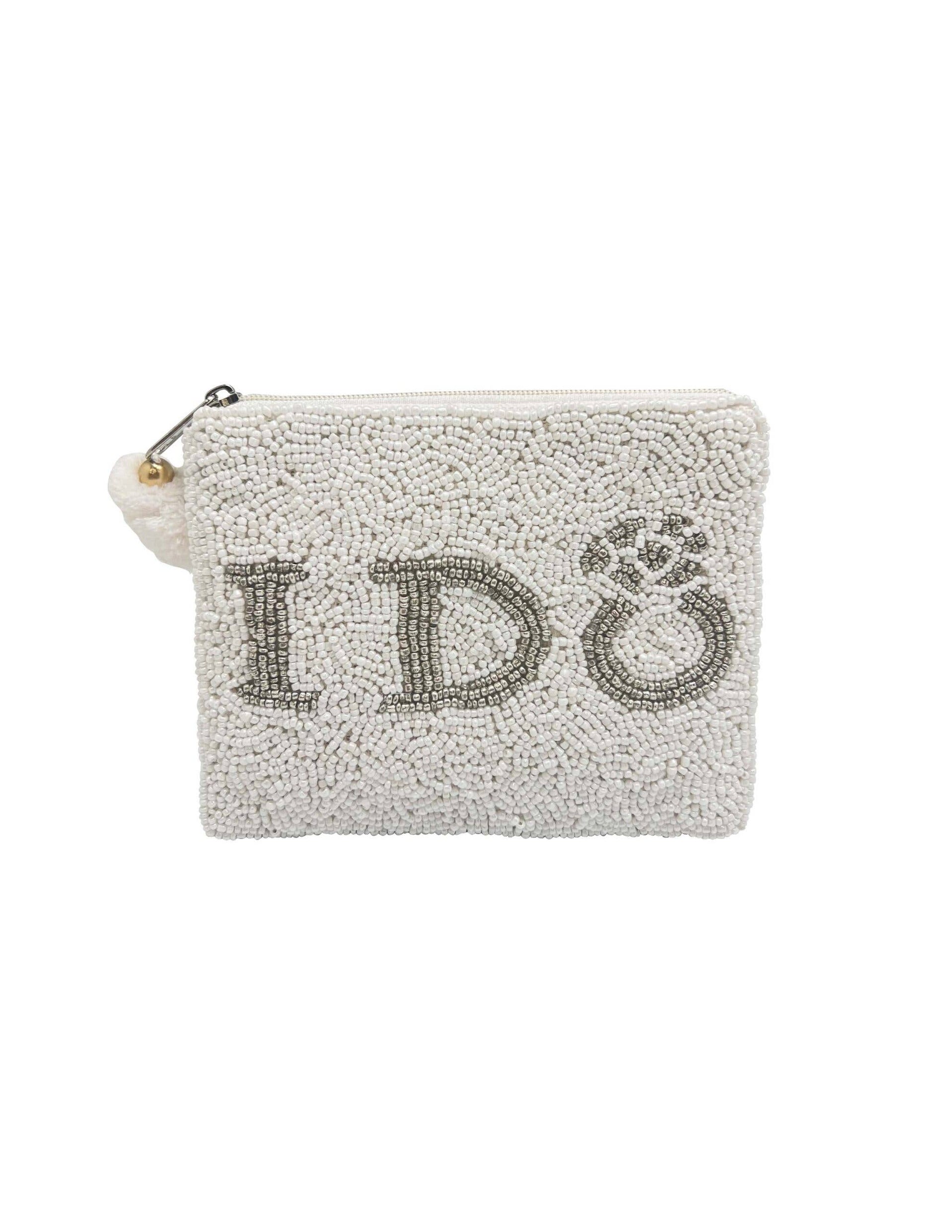 Ole - I DO Engagement Ring Beaded Coin Purse LAC-CP-1119