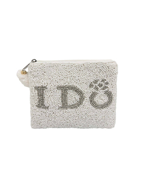 Ole - I DO Engagement Ring Beaded Coin Purse LAC-CP-1119