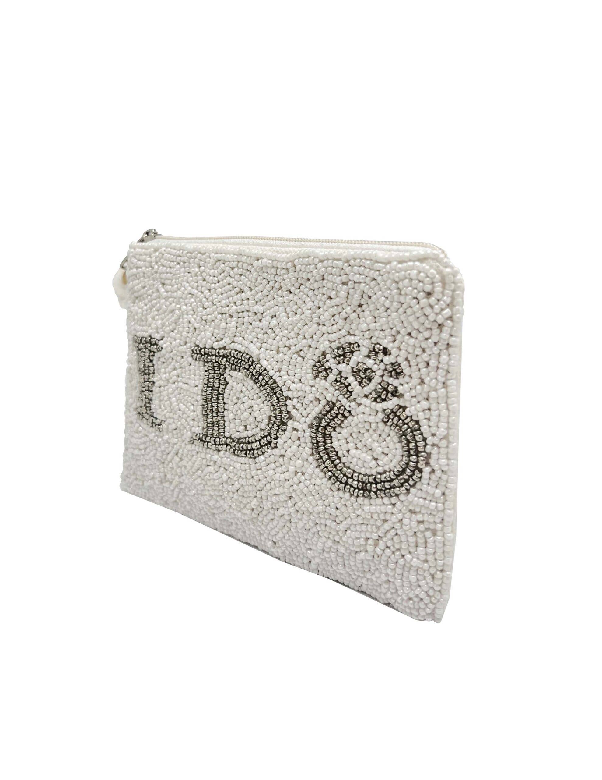 Ole - I DO Engagement Ring Beaded Coin Purse LAC-CP-1119