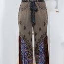 Young Threads - Boho Overdyed Rayon Bellbottom Pants : Gravel / PLUS (XL-1X-2X-3X 1-2-2-1)