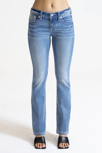 Miss Me - M3080B68S- 30" mid rise bootcut jeans