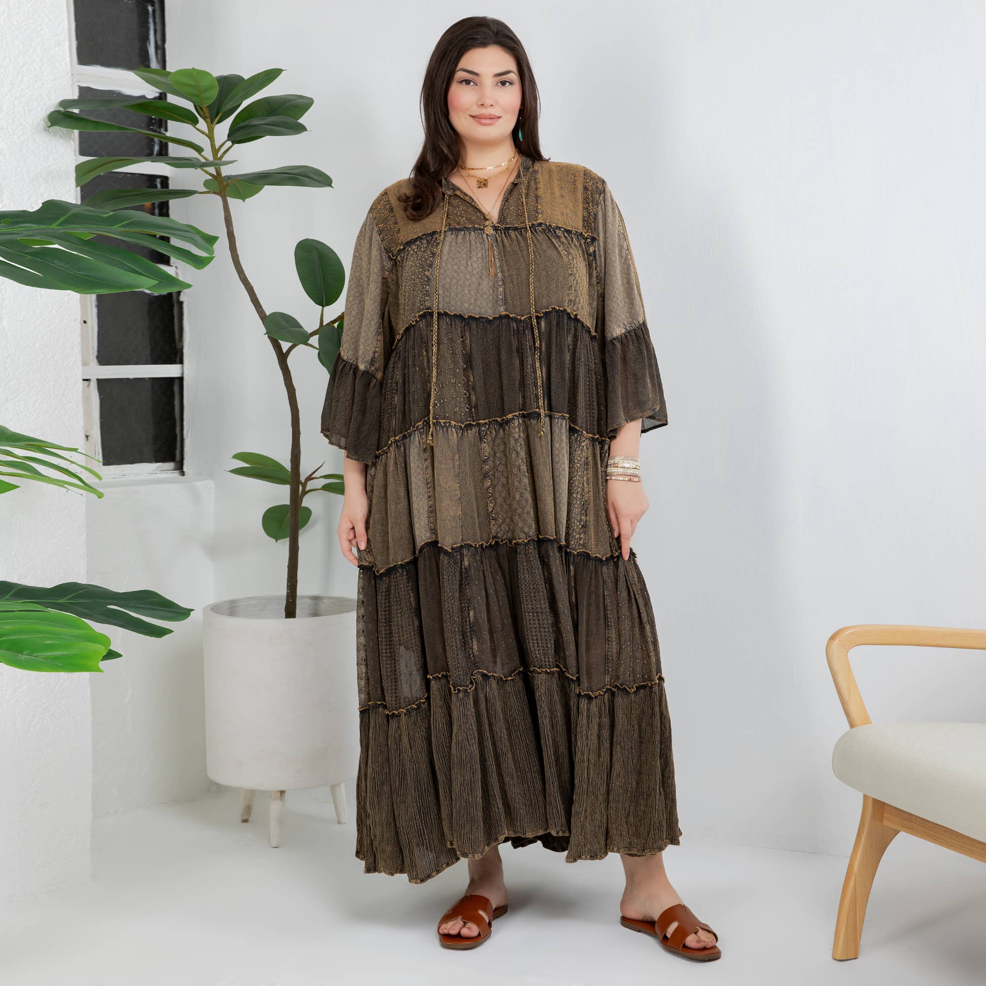 Young Threads - Timeless Long Jhabla Dress - Elegant & Chic (New Color)