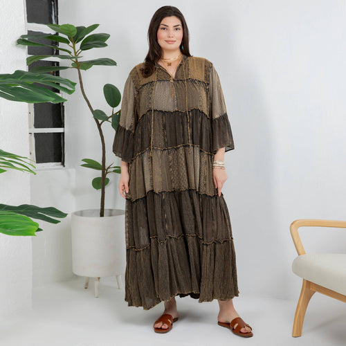 Young Threads - Timeless Long Jhabla Dress - Elegant & Chic (New Color)