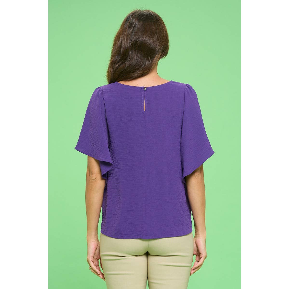 Perseption - AIR FLOW FLUTTER FASHION BLOUSE TOP