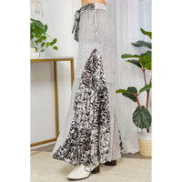 YOUNG THREADS - Woodstock Flair Tiered Bell Bottom Patchwork Pants