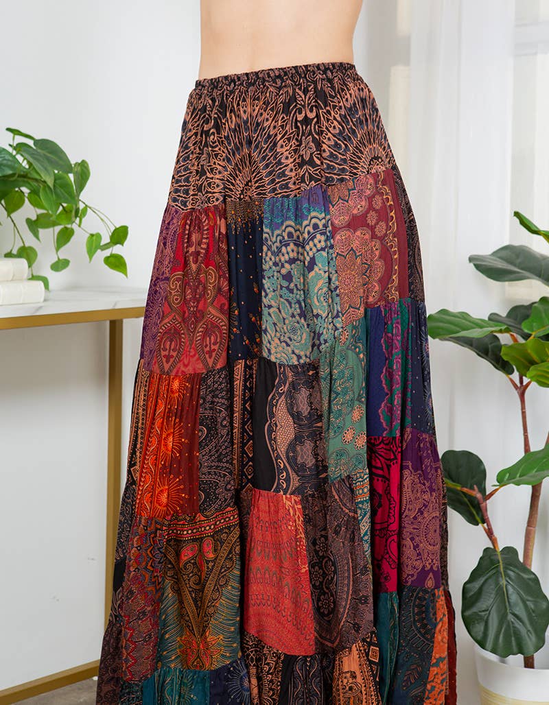 Kathmandu Imports - RAYON LONG SKIRT (TH-1863)