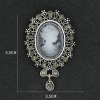 Ole - Baroque Portrait Brooch PA3504