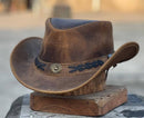Lesa collection inc - Sahara Leather Hats Western Style for Men and Women shapeabl