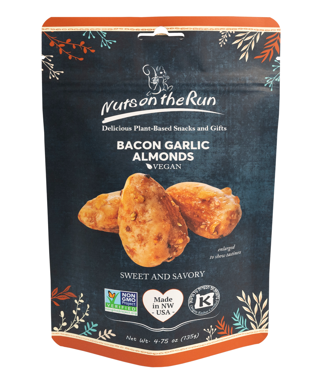 Nuts On The Run - Bacon and Garlic Almonds