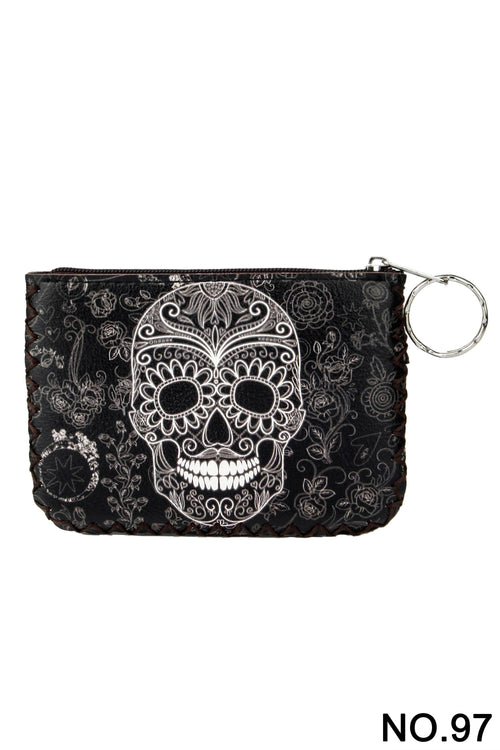 Ole - Skull Printed Coin Purse  HB0665 - NO.97