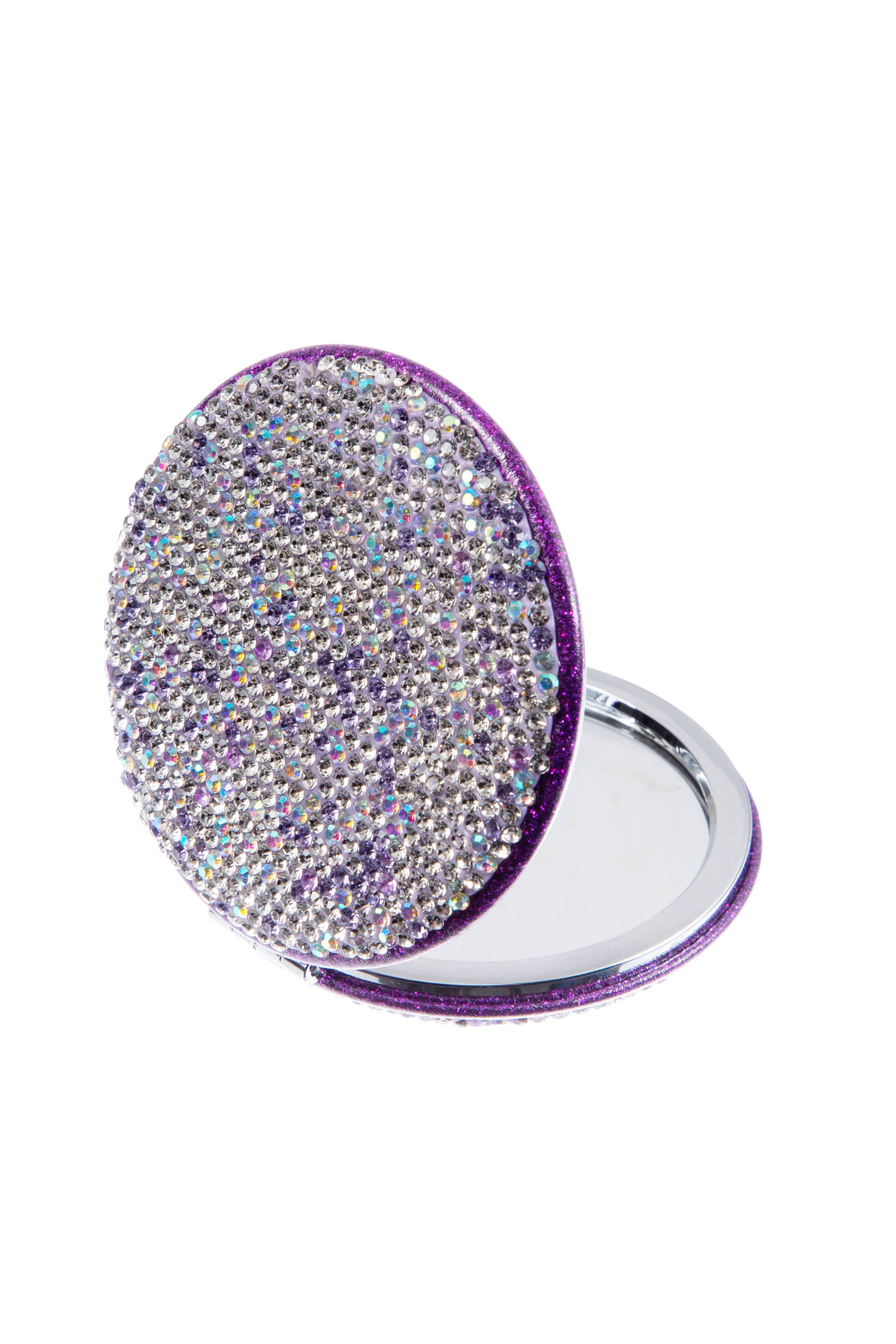 Ole - Circle Rhinestone Folding Makeup Mirror