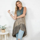 Young Threads - Front-Open Asymmetrical High Low Top - New Design