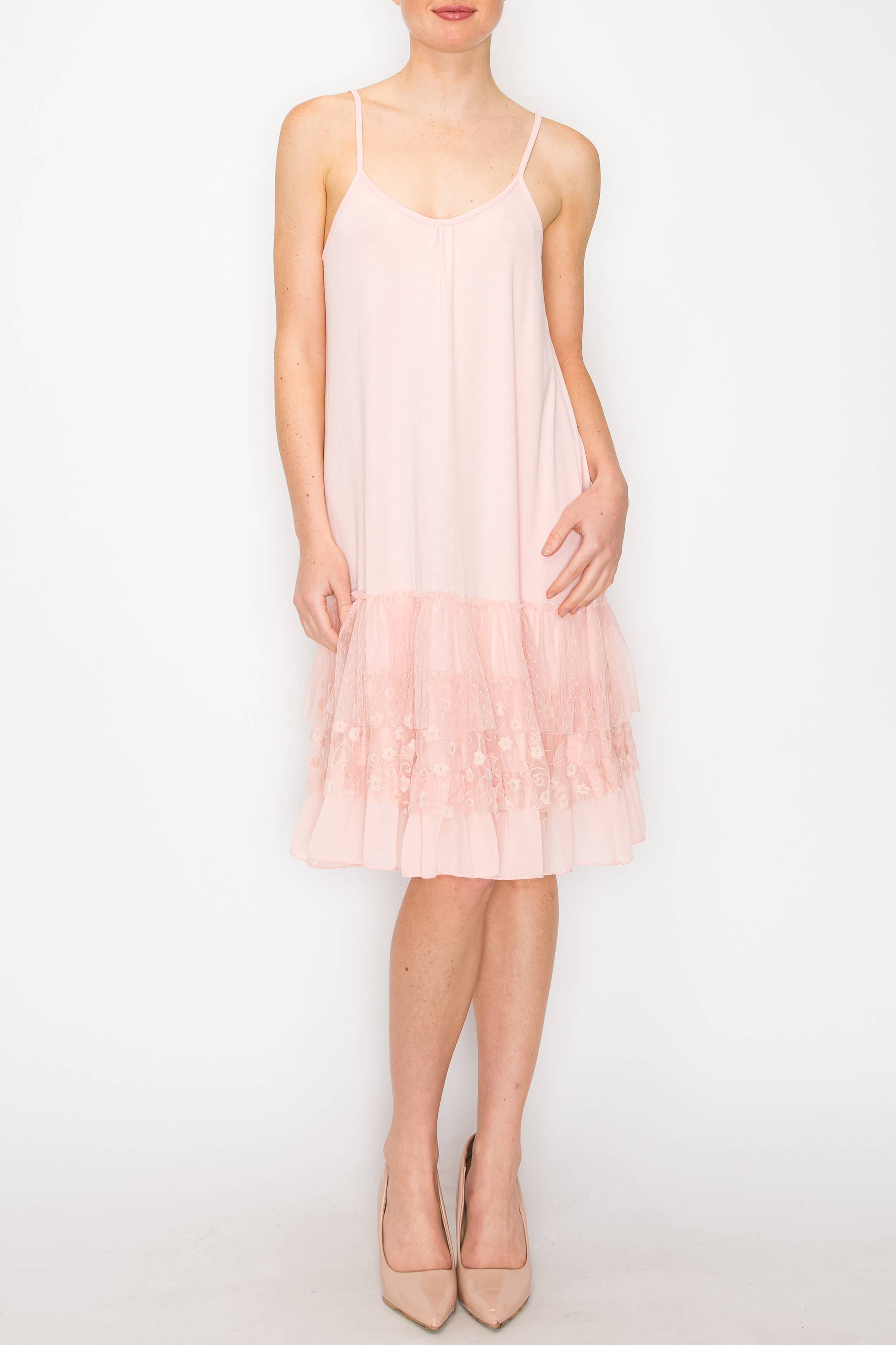 Origami Apparel ~  Lace and Crochet inspired - OLS-4672PINK