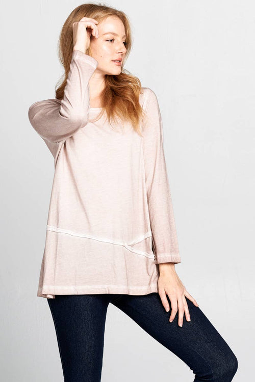 Focus Fashion - Supima Cotton Long Sleeve Tunic-SC103