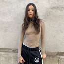 Hope & Sunshine - Sheer Long-Sleeve Slim Fit Top