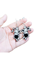 Ole - Dancer Skeleton Acrylic Earrings E8273