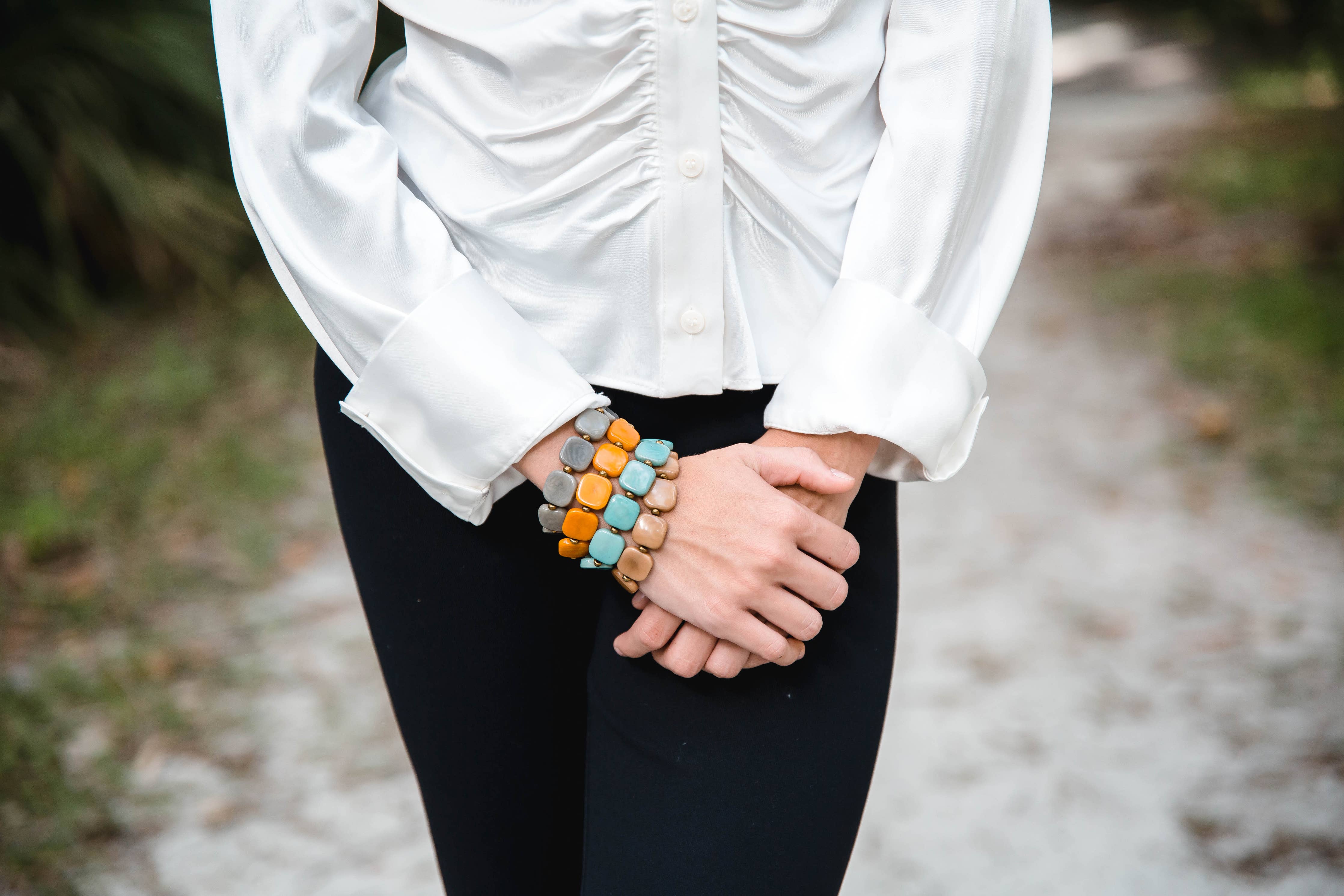Organic Tagua Jewelry - Erica Bracelet