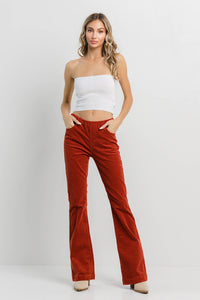 Jelly Jeans - Rust Corduroy Pull On Flare