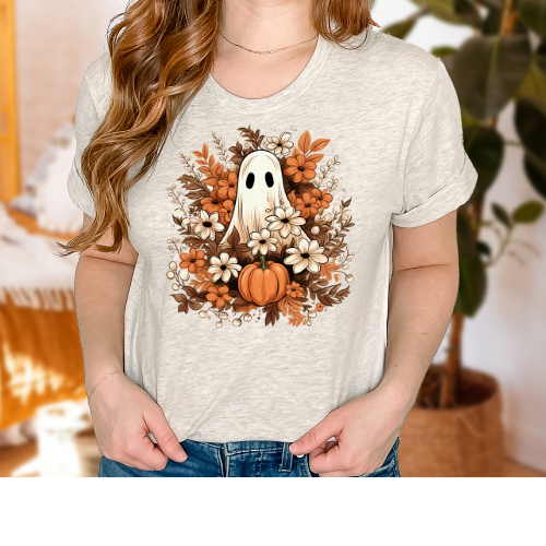 Serendipity Tees - Boho Ghost in the Flowers Tee