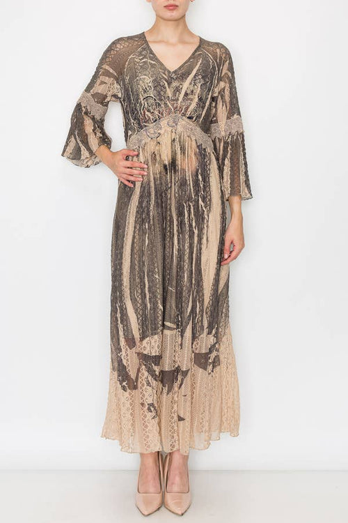 Origami Apparel ~  Lace and Crochet inspired - OLS-4658 TP/RODEO