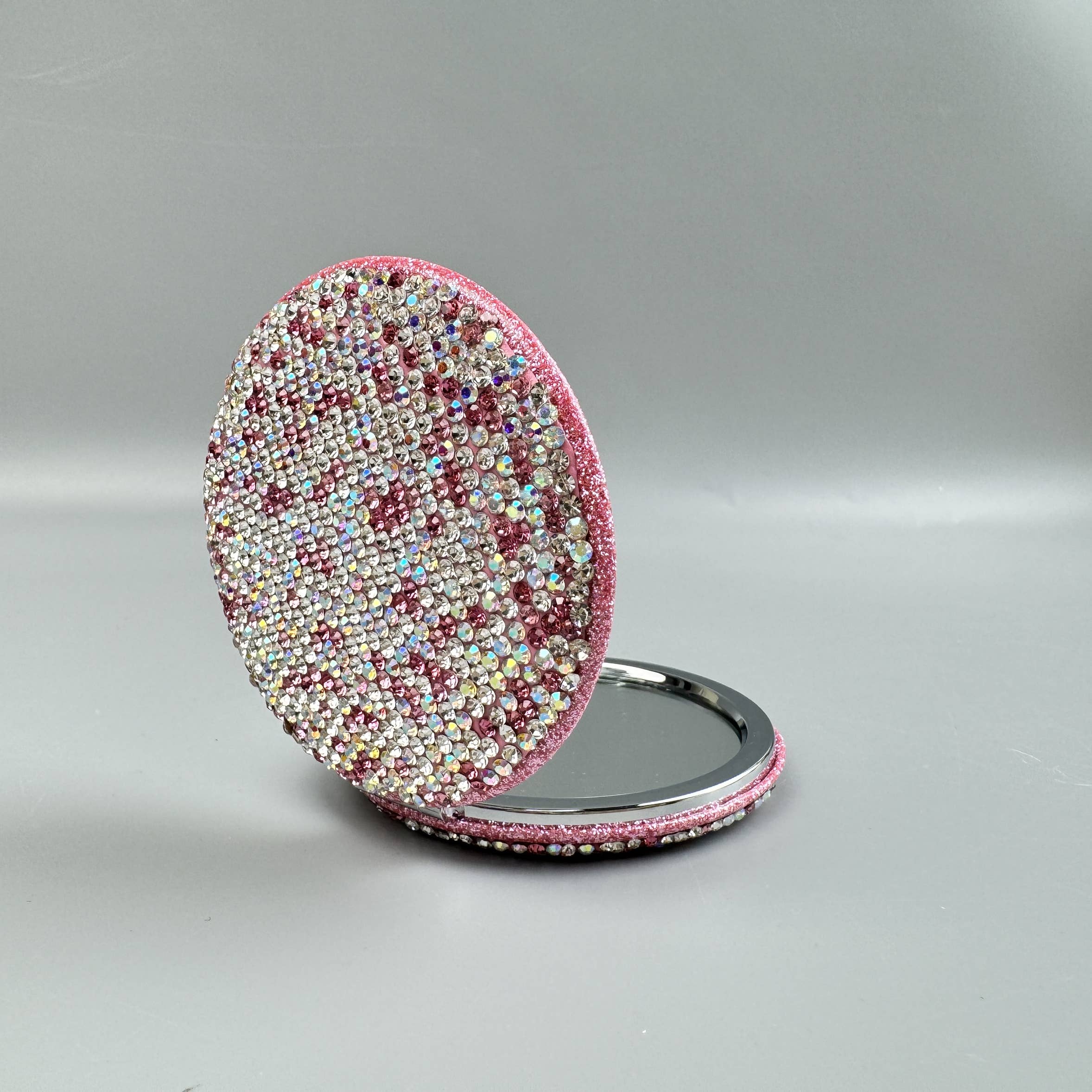 Ole - Circle Rhinestone Folding Makeup Mirror