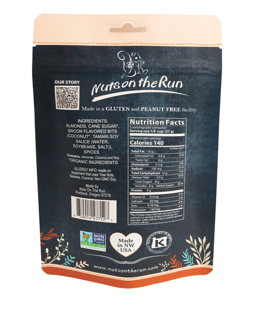 Nuts On The Run - Bacon and Garlic Almonds