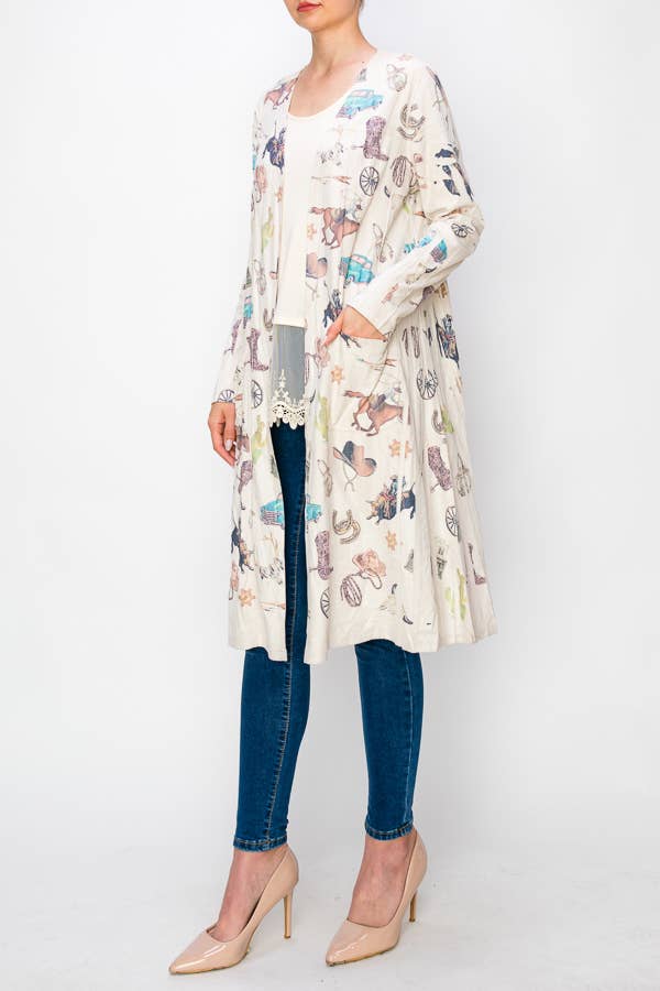 Origami Apparel ~  Lace and Crochet inspired - OLS-4731 BG/WILD WEST