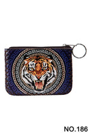 Ole - Tiger Head Printed Coin Purse HB0665 - NO.186BL