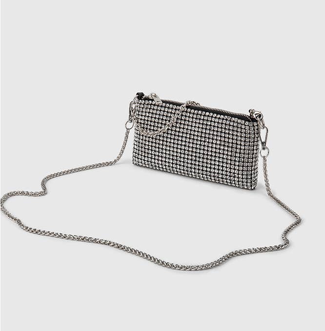 Ole - Rectangle Rhinestone Crossbody Bag
