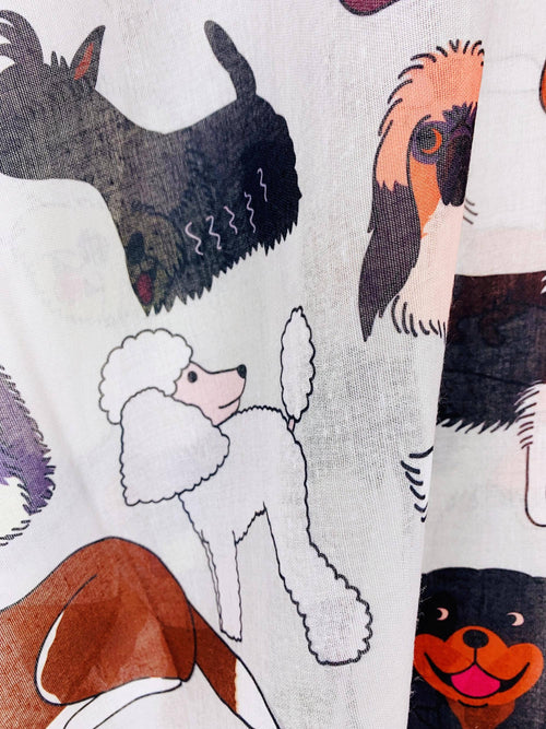 JC Sunny Fashion - JC062685 Cutest Puppy Kimono-L. Grey/Multi