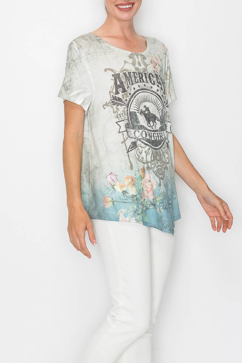 Origami Apparel ~  Lace and Crochet inspired - OLS-4553 IV-A COWGIRL