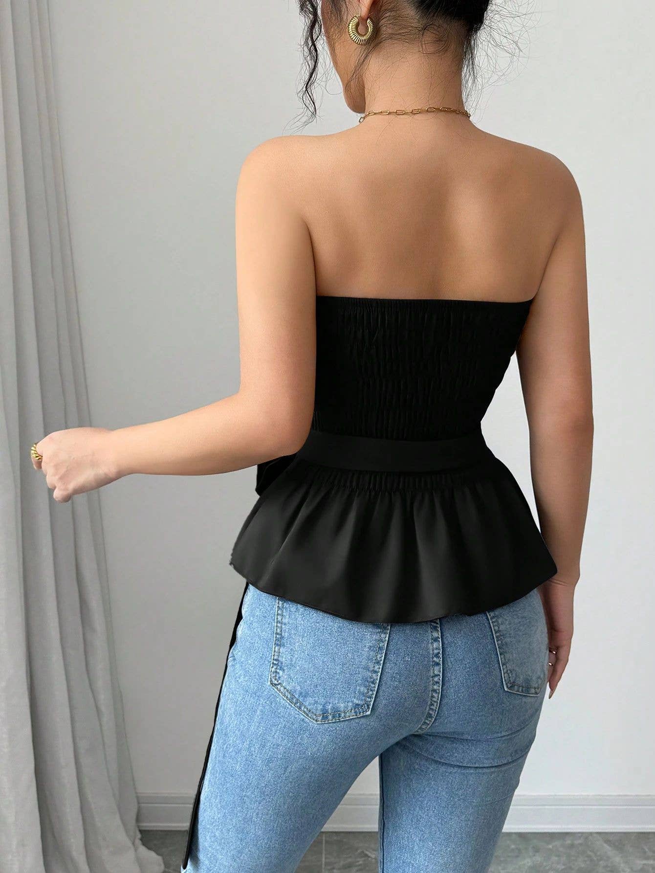 Hope & Sunshine - Solid Color Strapless Tube Top