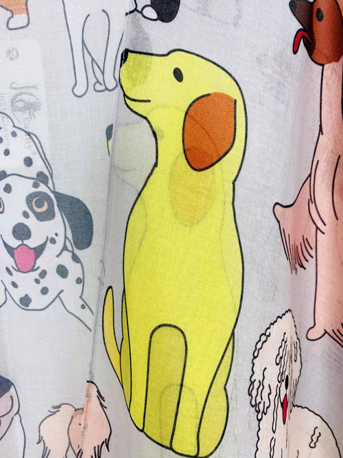 JC Sunny Fashion - JC062685 Cutest Puppy Kimono-L. Grey/Multi