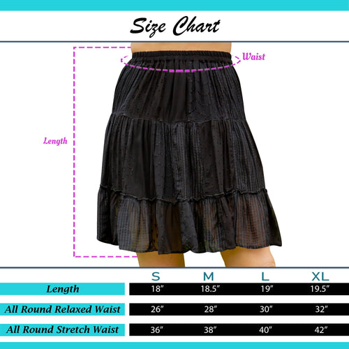 Young Threads - Western Women Mini Skirt - Multi Jacquard Fabrics (Copy)