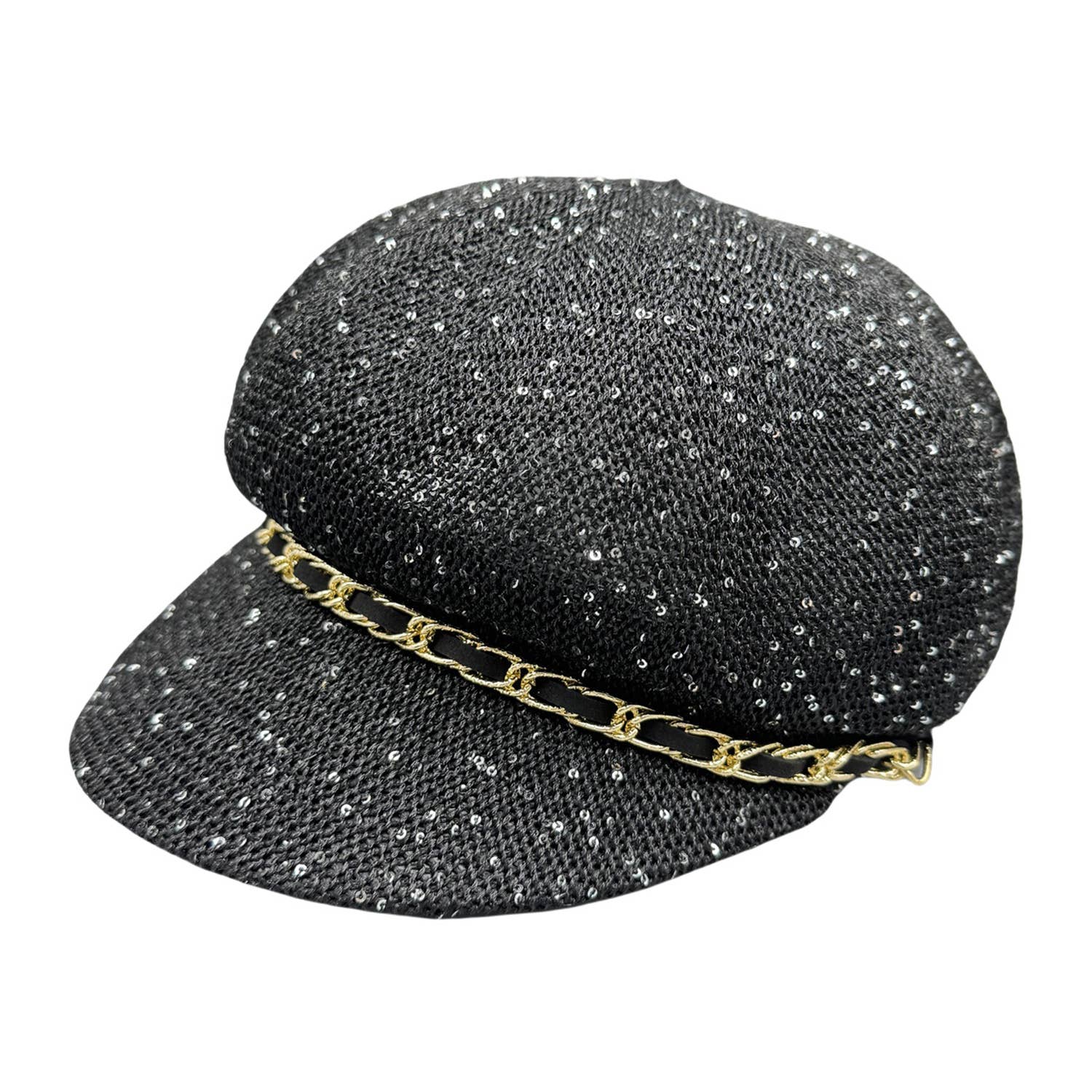 Ole - Sequin Chain Beret Cap