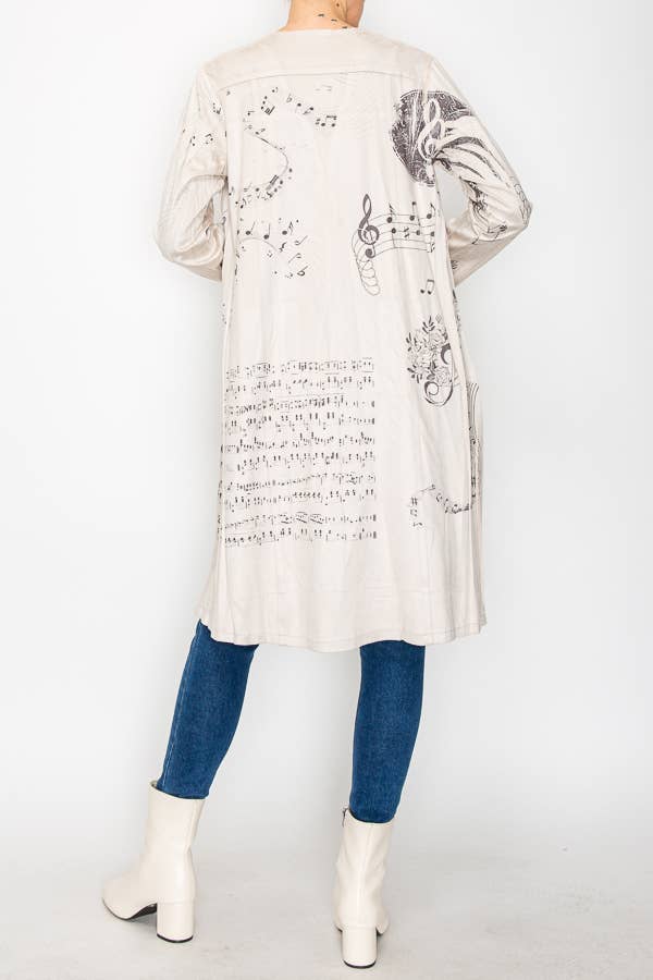 Origami Apparel ~  Lace and Crochet inspired - OLS-4731BG-BK SCALE