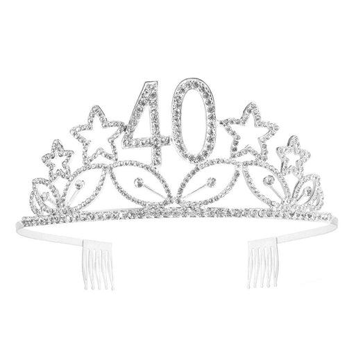 Ole - Birthday Star Rhinestone Crown Headband L3959