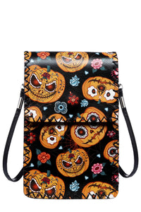 Ole - Halloween Pumpkin Printed Crossbody HB0580 - NO.184BK
