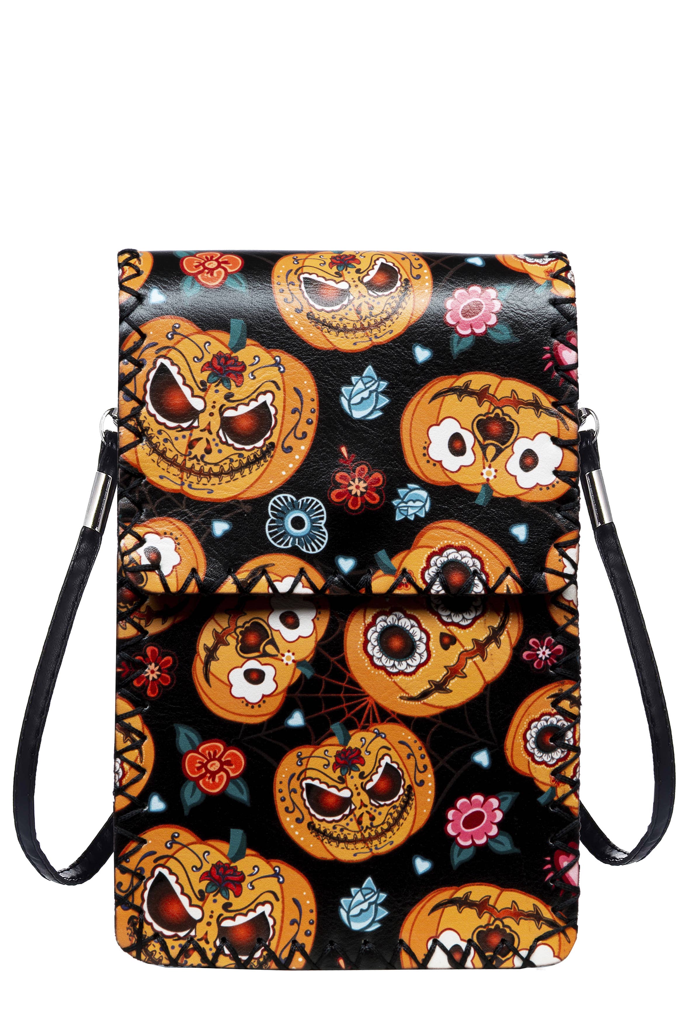 Ole - Halloween Pumpkin Printed Crossbody HB0580 - NO.184BK