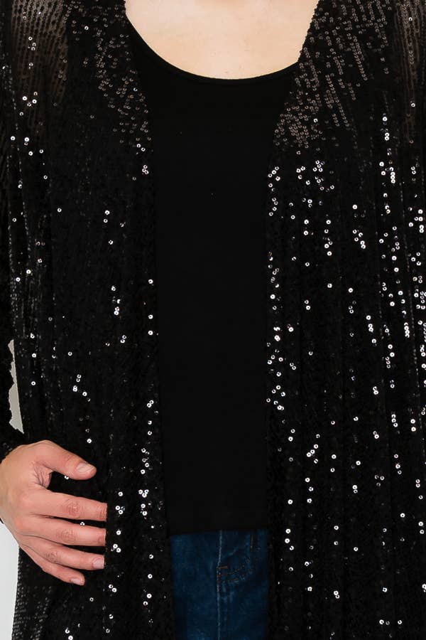 Origami Apparel ~  Lace and Crochet inspired - OLS-4637 BLACK