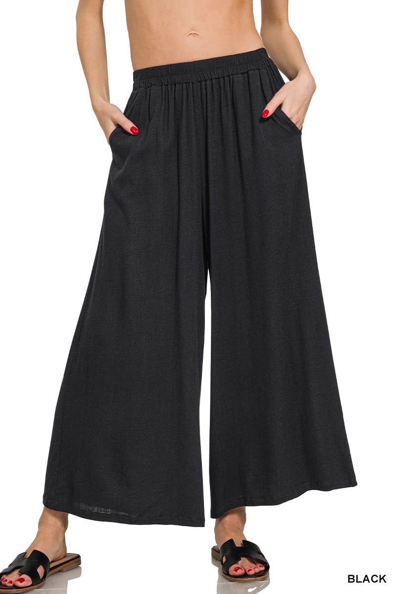 42POPS - '.....Woven Elastic Band Pants With Pocket