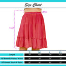 Young Threads - Western Women Mini Skirt - Multi Jacquard Pink Fabrics