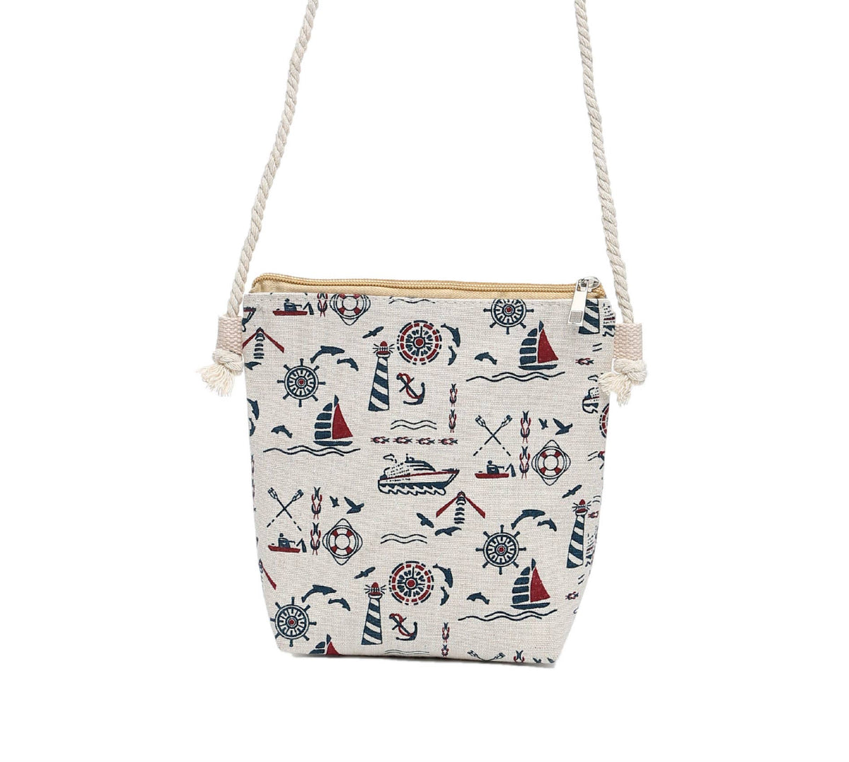 Shine Mark Accessories - Sea World Crossbody Bag With Rope Strap