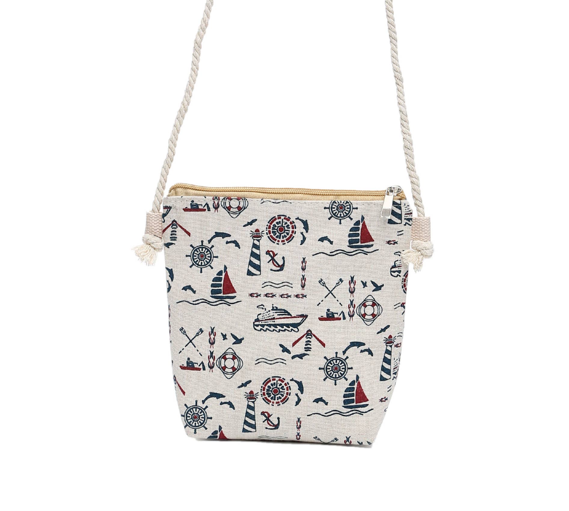 Shine Mark Accessories - Sea World Crossbody Bag With Rope Strap