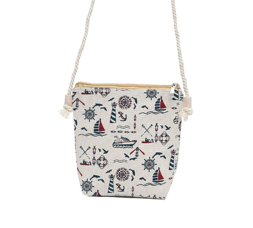 Shine Mark Accessories - Sea World Crossbody Bag With Rope Strap