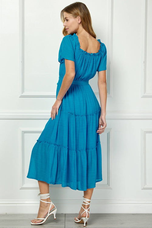 Winslow Collection - RUFFLE TIERED CROPPED MAXI WITH LINING