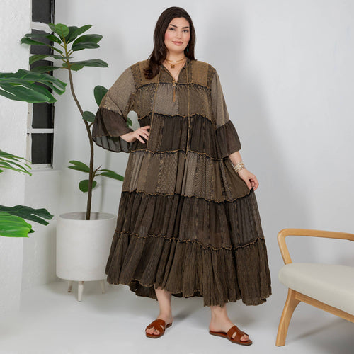 Young Threads - Timeless Long Jhabla Dress - Elegant & Chic (New Color)