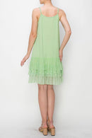 Origami Apparel ~  Lace and Crochet inspired - OLS-4672 APPLE GREEN