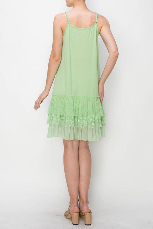 Origami Apparel ~  Lace and Crochet inspired - OLS-4672 APPLE GREEN